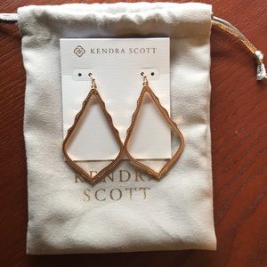 Golden Kendra Scott earrings